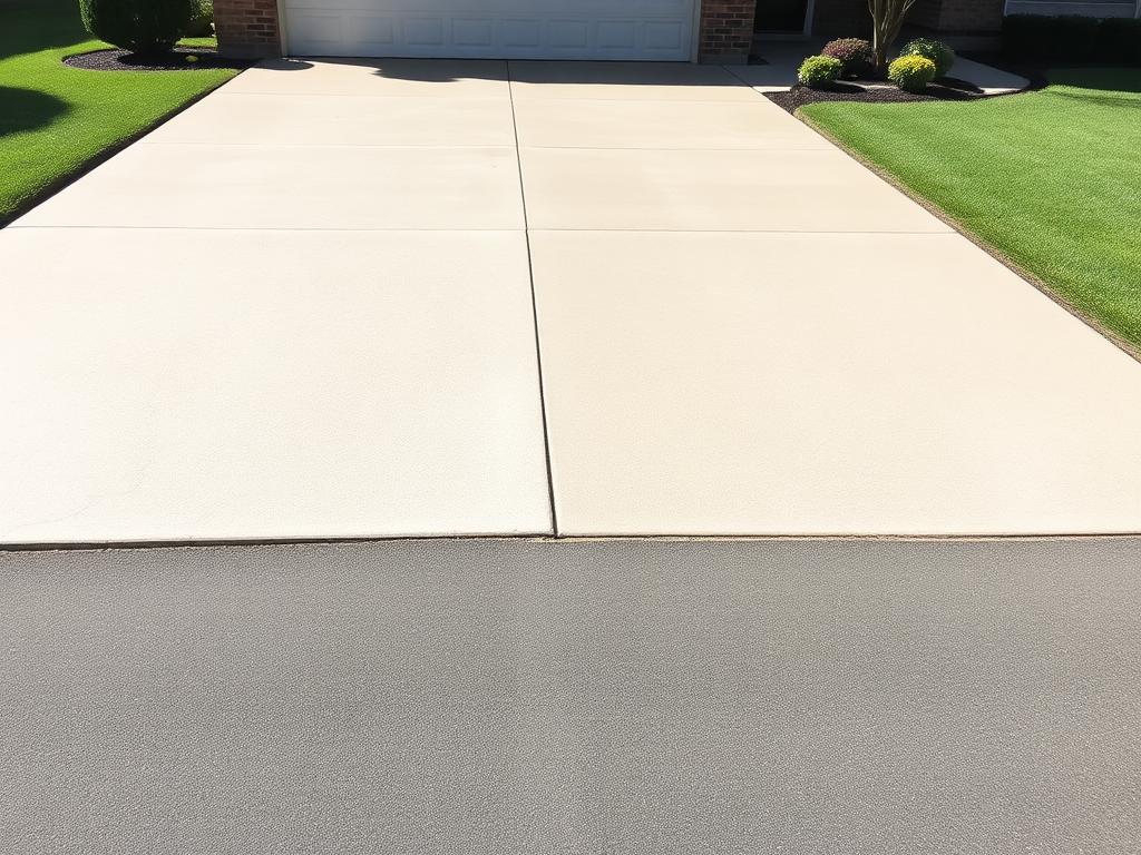 Before and after pressure washing - after